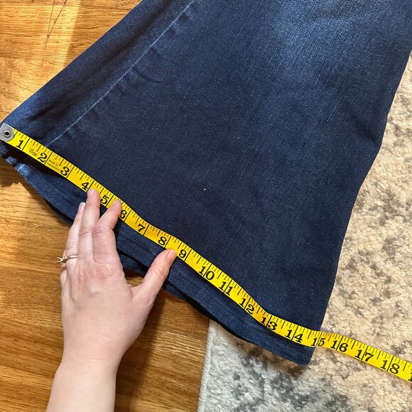 FREE PEOPLE We The Free CRVY Ma Cherie Bell Bottom Jean | 28 | super flare denim - Picture 9 of 12